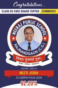 CLASS XII COMMERCE 2023-24