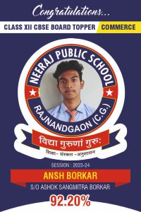 CLASS XII COMMERCE 2023-24